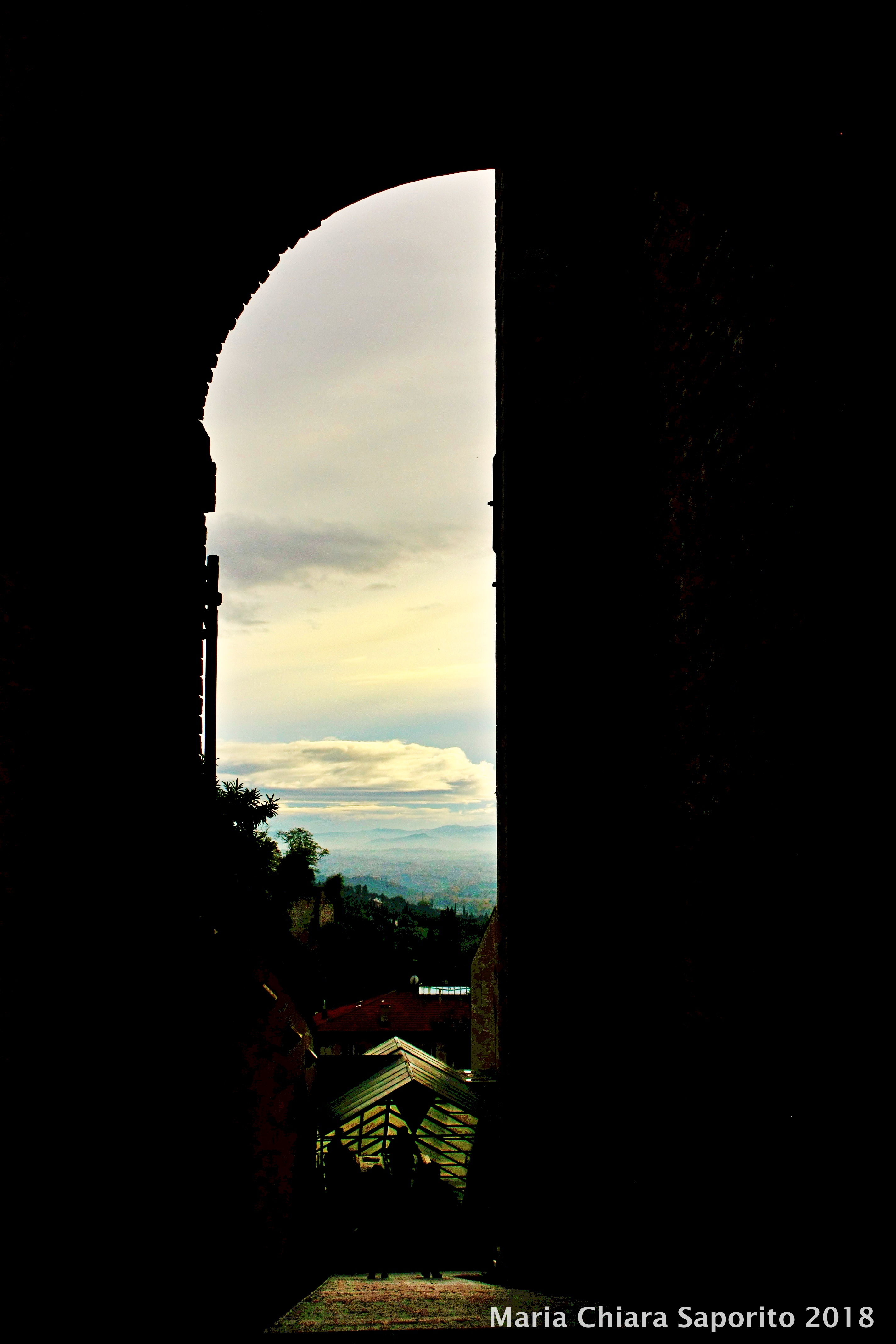 vista panoramica di Perugia da Via dei Priori